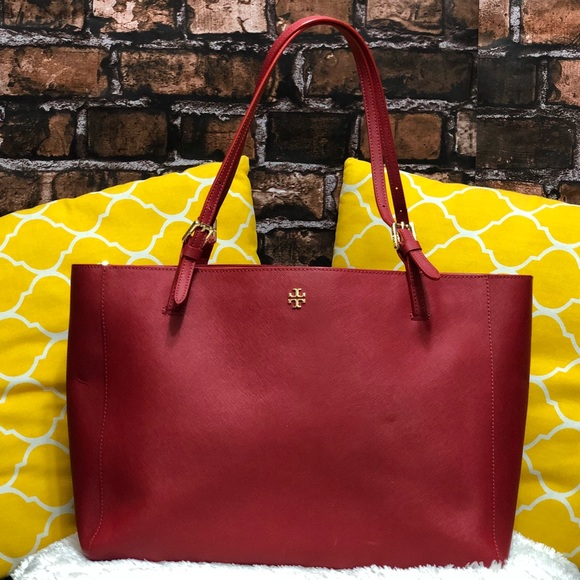 Tory Burch Handbags - 🌸OFFERS?🌸Tory Burch All Leather Large Red Tote